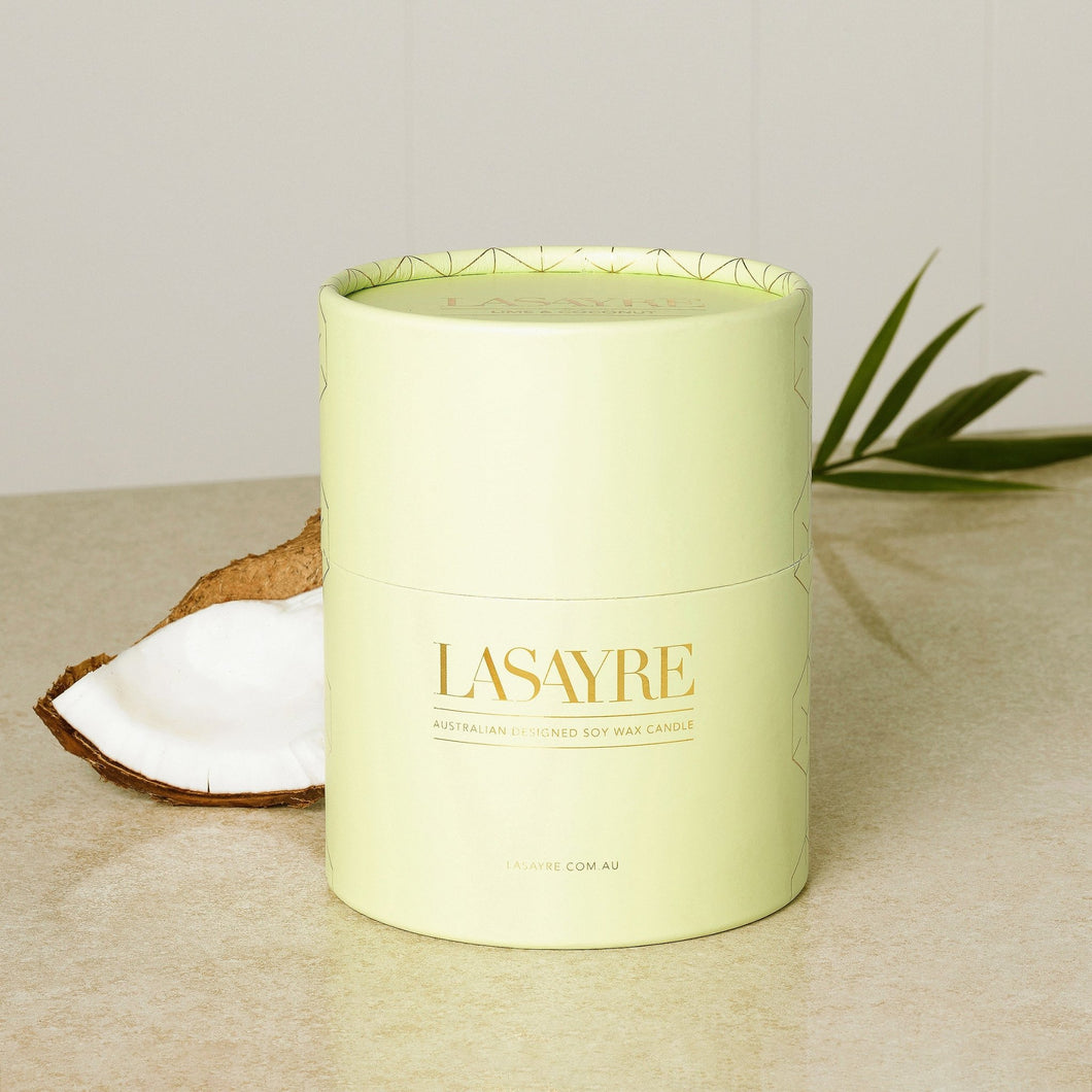 Lime & Coconut Extra Large Candle - LASAYRE